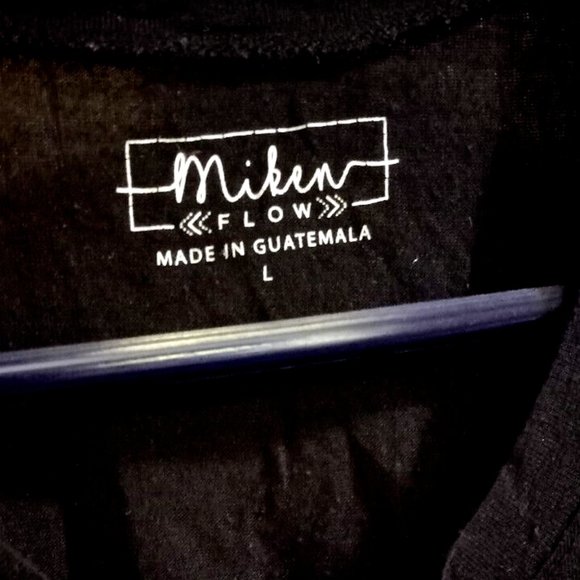 miken flow Womans Tank Top black size L fitness inspirational gym clothing - Picture 2 of 2